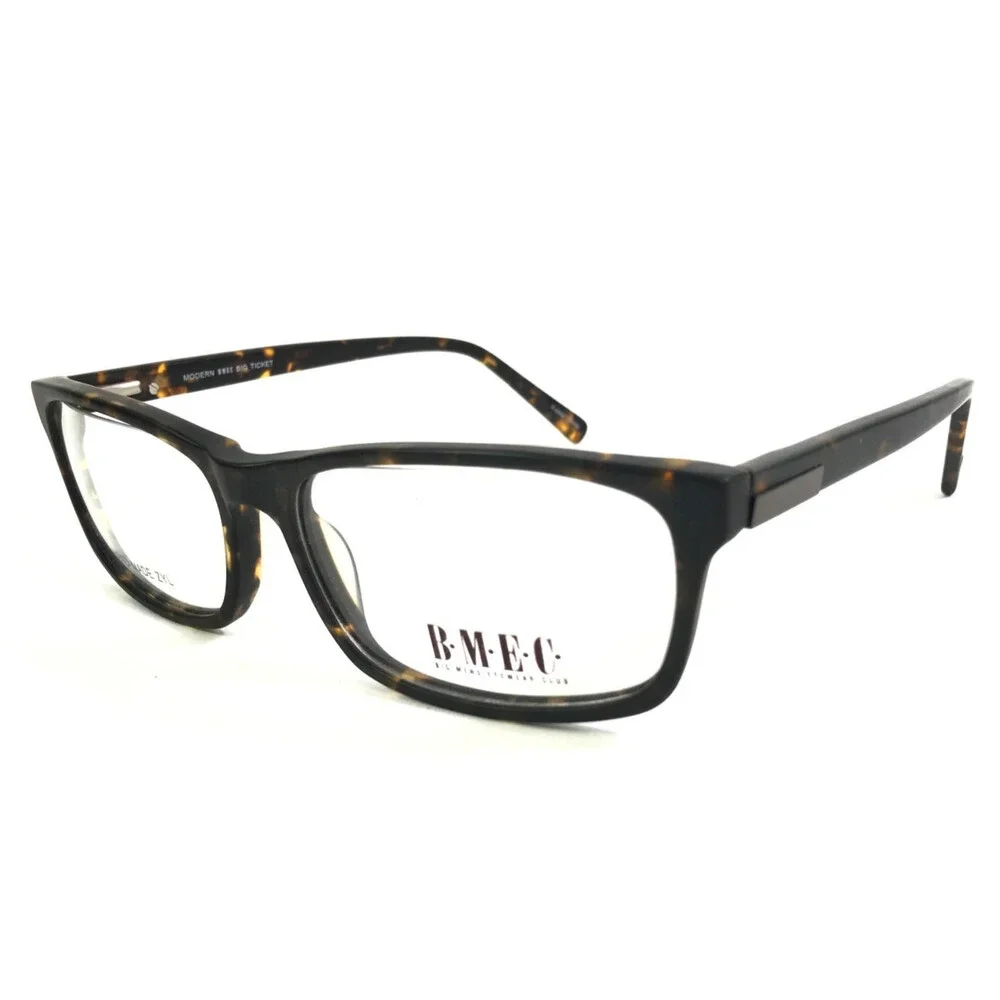 BMEC by Modern Eyeglasses Frames BIG TICKET MATTE TORTOISE Rectangle 58-16-150